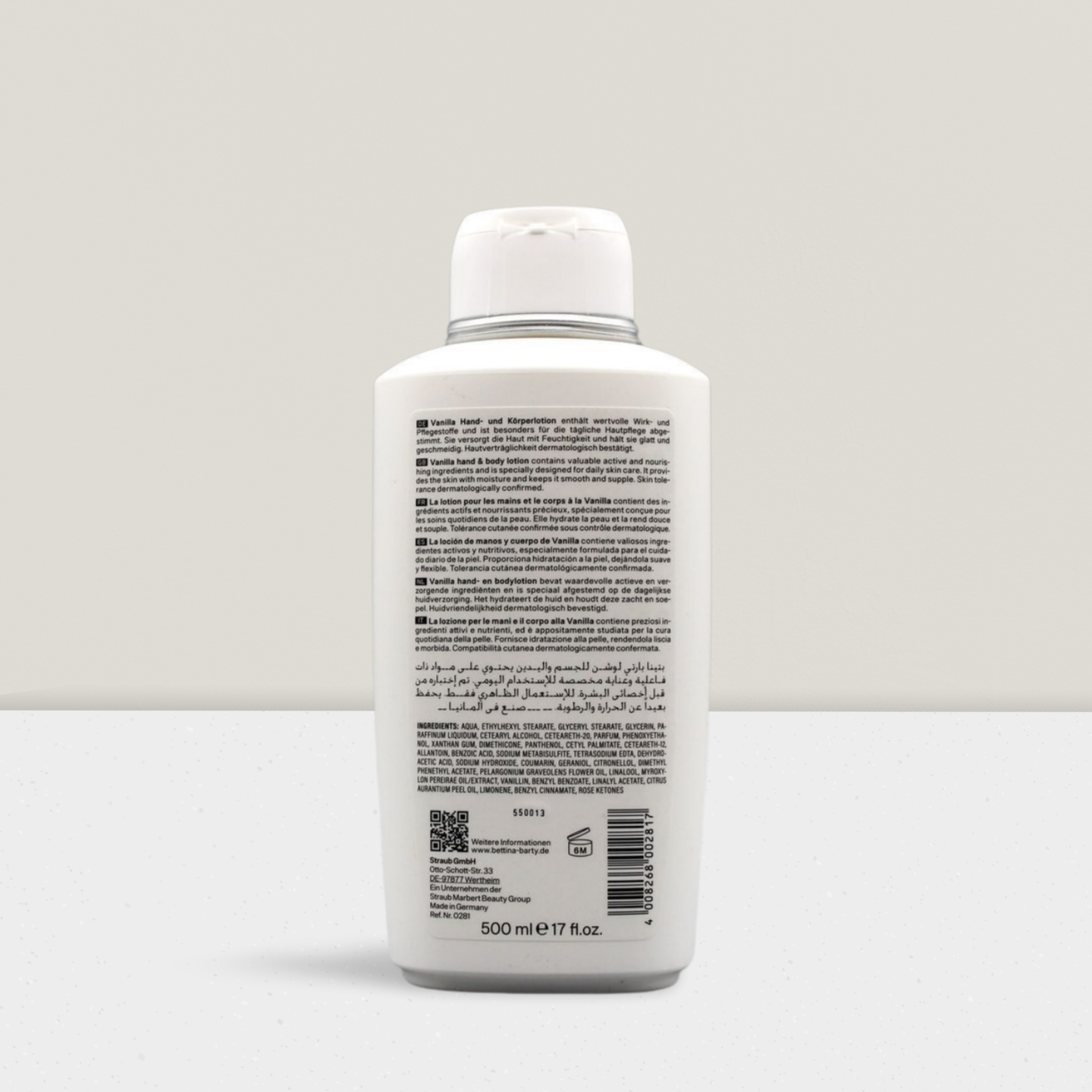 Bettina Barty Vanilla Hand & Body Lotion